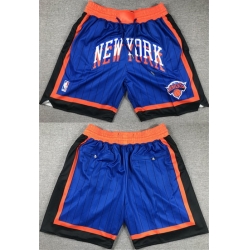 Men New Yok Knicks Royal City Edition Shorts