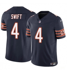 Youth Chicago Bears 4 D'Andre Swift Navy 2023 F U S E  Vapor Stitched Football Jersey