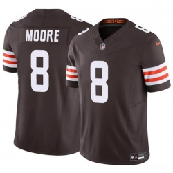 Youth Cleveland Browns 8 Elijah Moore Brown 2023 F U S E Vapor Limited Stitched Football Jersey