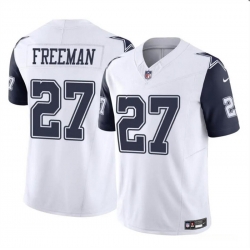 Youth Dallas Cowboys 27 Royce Freeman White 2023 F U S E Color Rush Limited Stitched Football Jersey