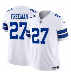 Youth Dallas Cowboys 27 Royce Freeman White 2023 F U S E Vapor Untouchable Limited Stitched Football Jersey
