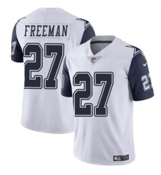 Youth Dallas Cowboys 27 Royce Freeman White Color Rush Limited Stitched Football Jersey