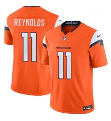Youth Denver Broncos 11 Josh Reynolds Orange 2024 F U S E Vapor Untouchable Limited Stitched Jersey