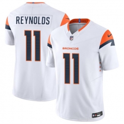 Youth Denver Broncos 11 Josh Reynolds White 2024 F U S E  Vapor Limited Stitched Football Jersey