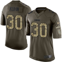 Nike Packers #30 John Kuhn Green Youth Stitched NFL Limited Salute to Service Jersey