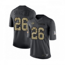 Youth Green Bay Packers 26 Darnell Savage Jr Limited Black 2016 Salute to Service Football Jersey