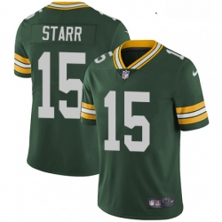 Youth Nike Green Bay Packers 15 Bart Starr Elite Green Team Color NFL Jersey