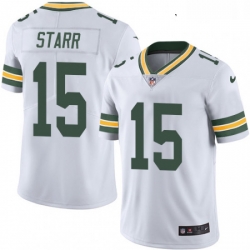 Youth Nike Green Bay Packers 15 Bart Starr Elite White NFL Jersey