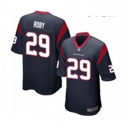 Men Houston Texans 29 Bradley Roby Game Navy Blue Team Color Football Jersey