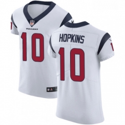 Men Nike Houston Texans 10 DeAndre Hopkins White Vapor Untouchable Elite Player NFL Jersey