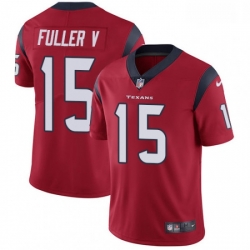 Men Nike Houston Texans 15 Will Fuller V Limited Red Alternate Vapor Untouchable NFL Jersey