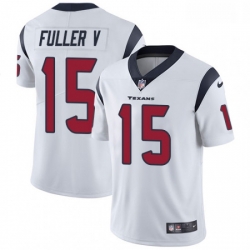 Men Nike Houston Texans 15 Will Fuller V Limited White Vapor Untouchable NFL Jersey