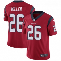 Men Nike Houston Texans 26 Lamar Miller Limited Red Alternate Vapor Untouchable NFL Jersey