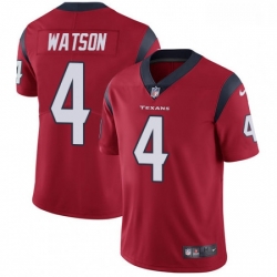 Men Nike Houston Texans 4 Deshaun Watson Limited Red Alternate Vapor Untouchable NFL Jersey