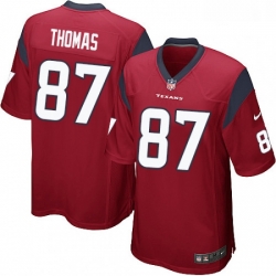 Men Nike Houston Texans 87 Demaryius Thomas Game Red Alternate NFL Jersey