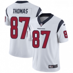 Men Nike Houston Texans 87 Demaryius Thomas White Vapor Untouchable Limited Player NFL Jersey
