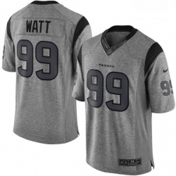 Men Nike Houston Texans 99 JJ Watt Limited Gray Gridiron NFL Jersey