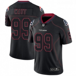 Men Nike Houston Texans 99 JJ Watt Limited Lights Out Black Rush NFL Jersey