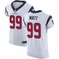 Men Nike Houston Texans 99 JJ Watt White Vapor Untouchable Elite Player NFL Jersey