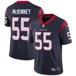 Men Nike Texans #55 Benardrick McKinney Navy Blue Team Color Stitched NFL Vapor Untouchable Limited Jersey