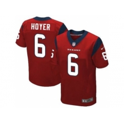 Nike Houston Texans 6 Brian Hoyer Red Elite NFL Jersey