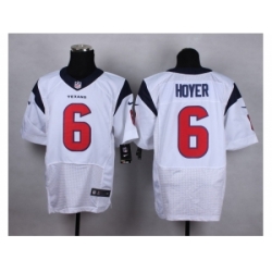 Nike Houston Texans 6 Brian Hoyer White Elite NFL Jersey