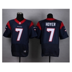 Nike Houston Texans 7 Brian Hoyer blue Elite NFL Jersey
