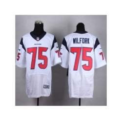 Nike Houston Texans 75 Vince Wilfork white Elite NFL Jersey