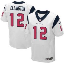 Nike Texans #12 Bruce Ellington White Mens Stitched NFL Elite Jersey