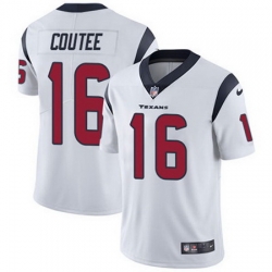 Nike Texans #16 Keke Coutee White Mens Stitched NFL Vapor Untouchable Limited Jersey