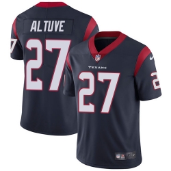 Nike Texans #27 Jose Altuve Navy Blue Team Color Mens Stitched NFL Vapor Untouchable Limited Jersey