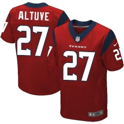 Nike Texans #27 Jose Altuve Red Alternate Mens Stitched NFL Elite Jersey