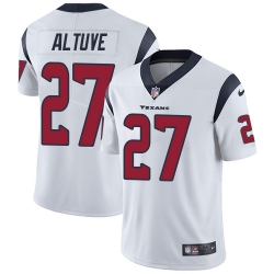Nike Texans #27 Jose Altuve White Mens Stitched NFL Vapor Untouchable Limited Jersey