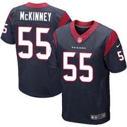 Nike Texans #55 Benardrick McKinney Navy Blue Team Color Mens Stitched NFL Elite Jersey