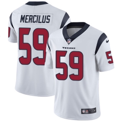 Nike Texans #59 Whitney Mercilus White Mens Stitched NFL Vapor Untouchable Limited Jersey