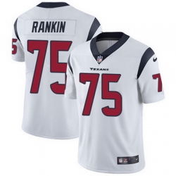 Nike Texans #75 Martinas Rankin White Mens Stitched NFL Vapor Untouchable Limited Jersey