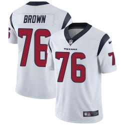 Nike Texans #76 Duane Brown White Mens Stitched NFL Vapor Untouchable Limited