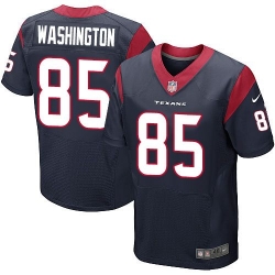 Nike Texans #85 Nate Washington Navy Blue Team Color Mens Stitched NFL Elite Jersey