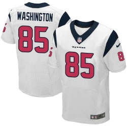 Nike Texans #85 Nate Washington White Mens Stitched NFL Elite Jersey