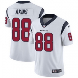 Nike Texans #88 Jordan Akins White Mens Stitched NFL Vapor Untouchable Limited Jersey