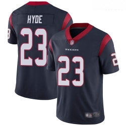 Texans 23 Carlos Hyde Navy Blue Team Color Men Stitched Football Vapor Untouchable Limited Jersey