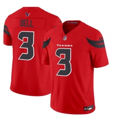 Youth Houston Texans 3 Tank Dell Red 2024 Alternate F U S E Vapor Stitched Football Jersey