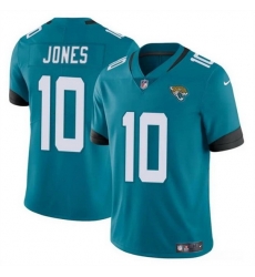 Youth Jacksonville Jaguars 10 Mac Jones Teal Vapor Untouchable Limited Stitched Jersey