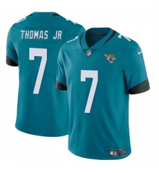 Youth Jacksonville Jaguars 7 Brian Thomas Jr Teal 2024 Draft Vapor Untouchable Limited Stitched Jersey