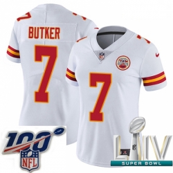 2020 Super Bowl LIV Women Nike Kansas City Chiefs #7 Harrison Butker White Vapor Untouchable Limited Player NFL Jersey