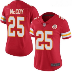 Chiefs #25 LeSean McCoy Red Team Color Women Stitched Football Vapor Untouchable Limited Jersey