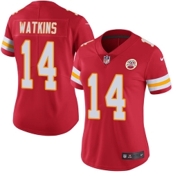 Nike Chiefs #14 Sammy Watkins Red Team Color Womens Stitched NFL Vapor Untouchable Limited Jersey