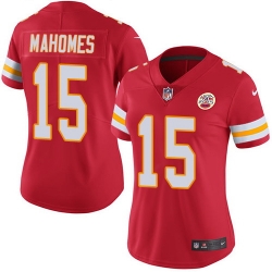 Nike Chiefs #15 Patrick Mahomes Red Team Color Womens Stitched NFL Vapor Untouchable Limited Jersey