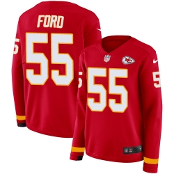 Nike Chiefs #55 Dee Ford Red Team Color Women Stitched NFL Limited