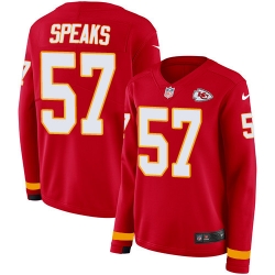 Nike Chiefs #57 Breeland Speaks Red Team Color Women Stitched NFL Jersey